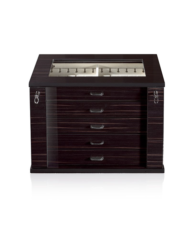 luxury pen boxes - luxury pen wooden storage box  - Collezioni gemelli ebano