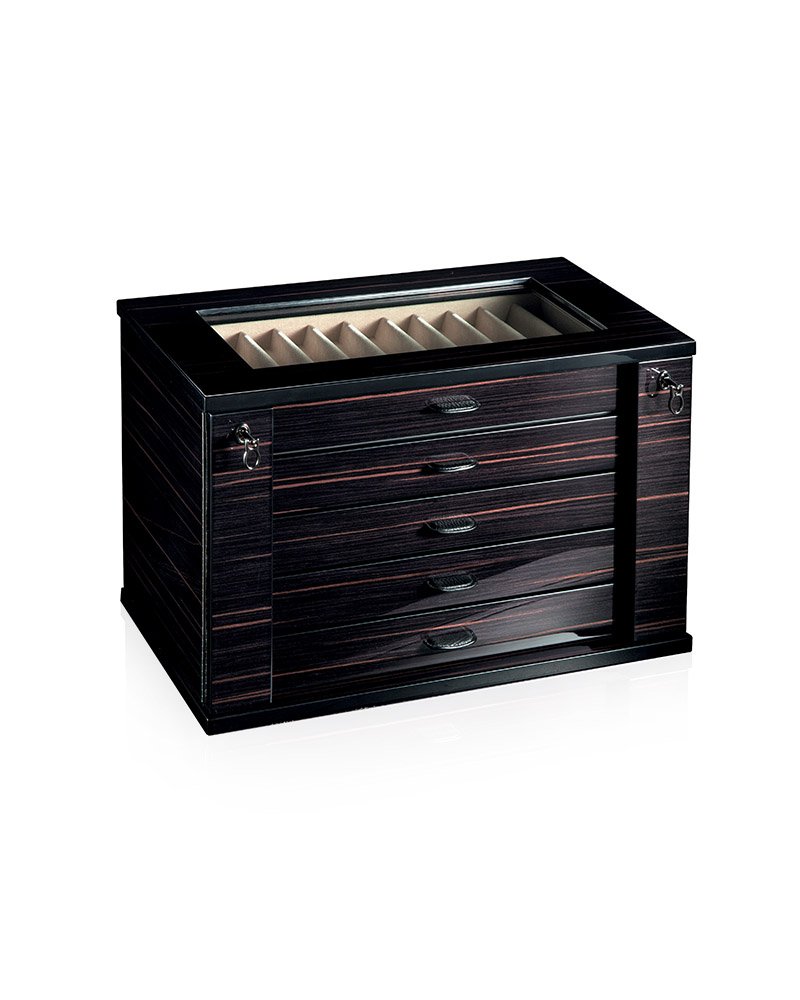 luxury pen boxes - luxury pen wooden storage box  - Grande stile ebano